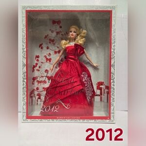 Barbie Red Holiday Evening Gown Doll 2012